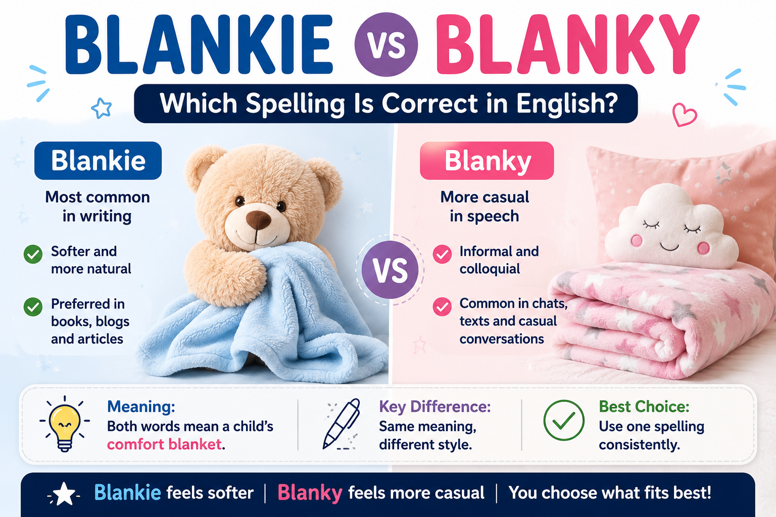 Blankie vs Blanky: Which Spelling Is Correct in English?