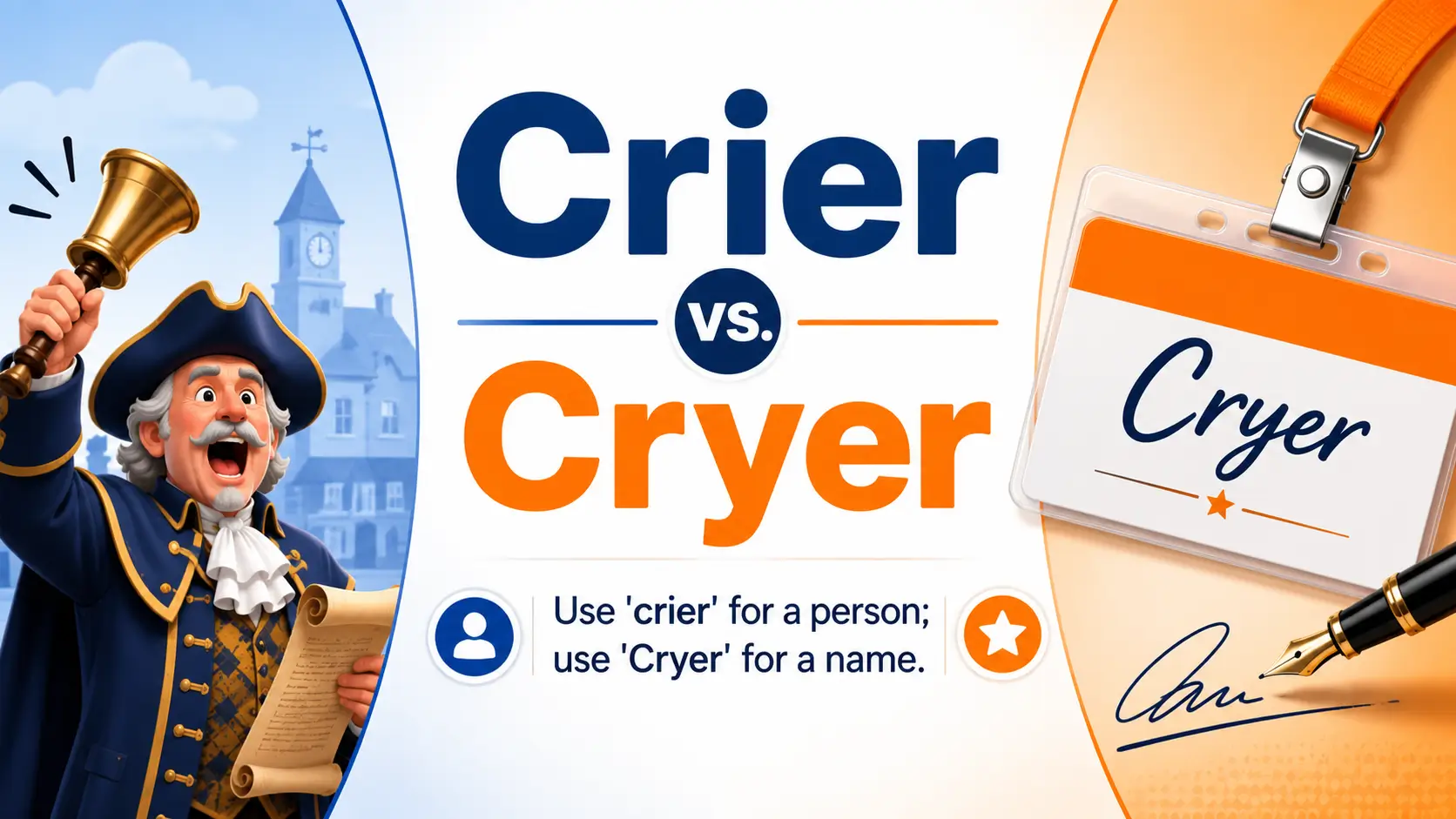 Crier vs Cryer correct spelling and meaning explained
