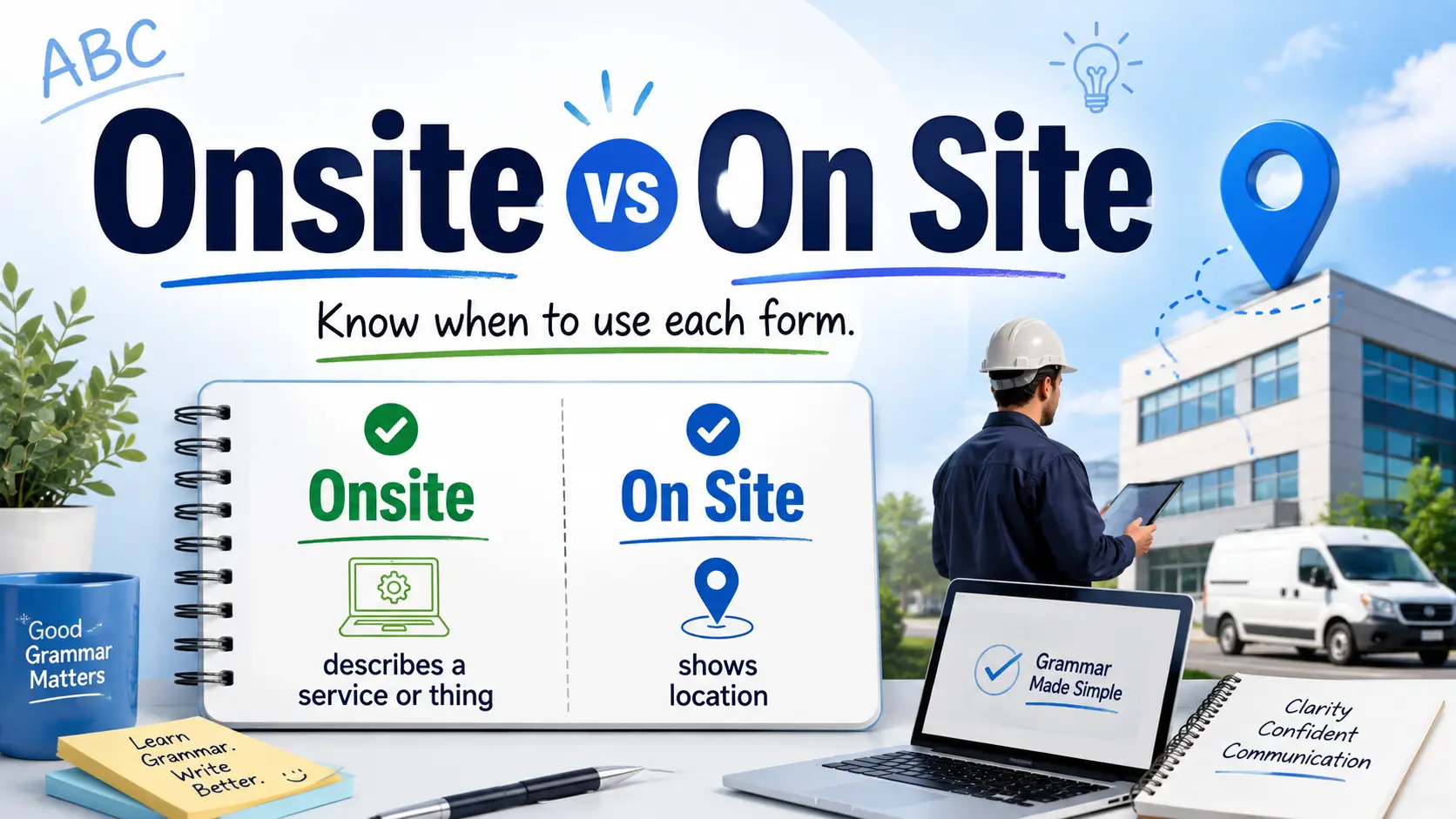 Onsite vs On Site difference and correct usage