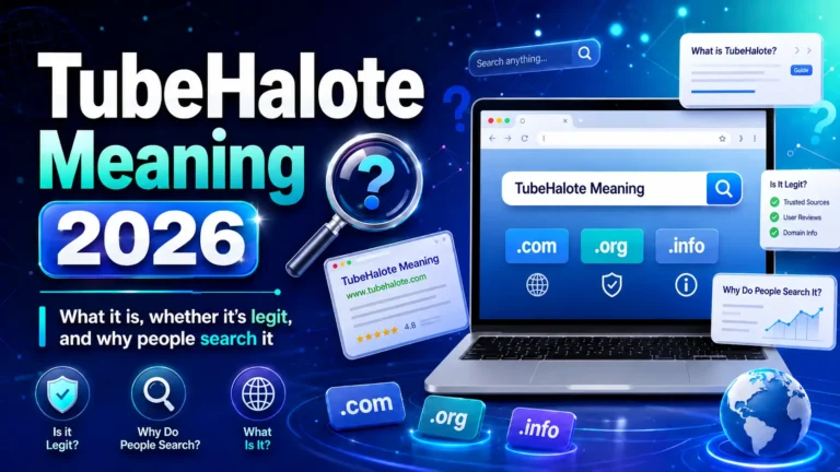 TubeHalote Meaning 2026 website review and legitimacy guide