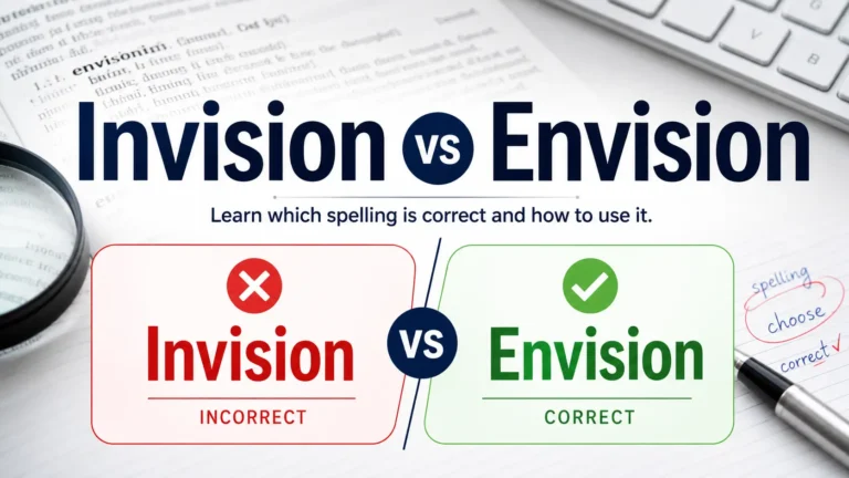 Invision vs Envision correct spelling and usage explained