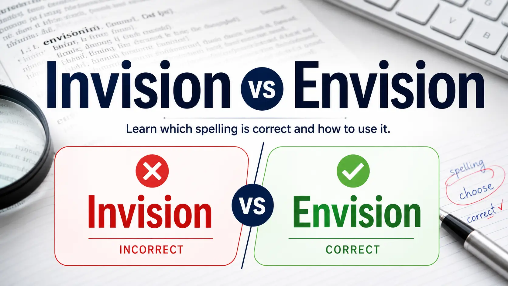 Invision vs Envision correct spelling and usage explained
