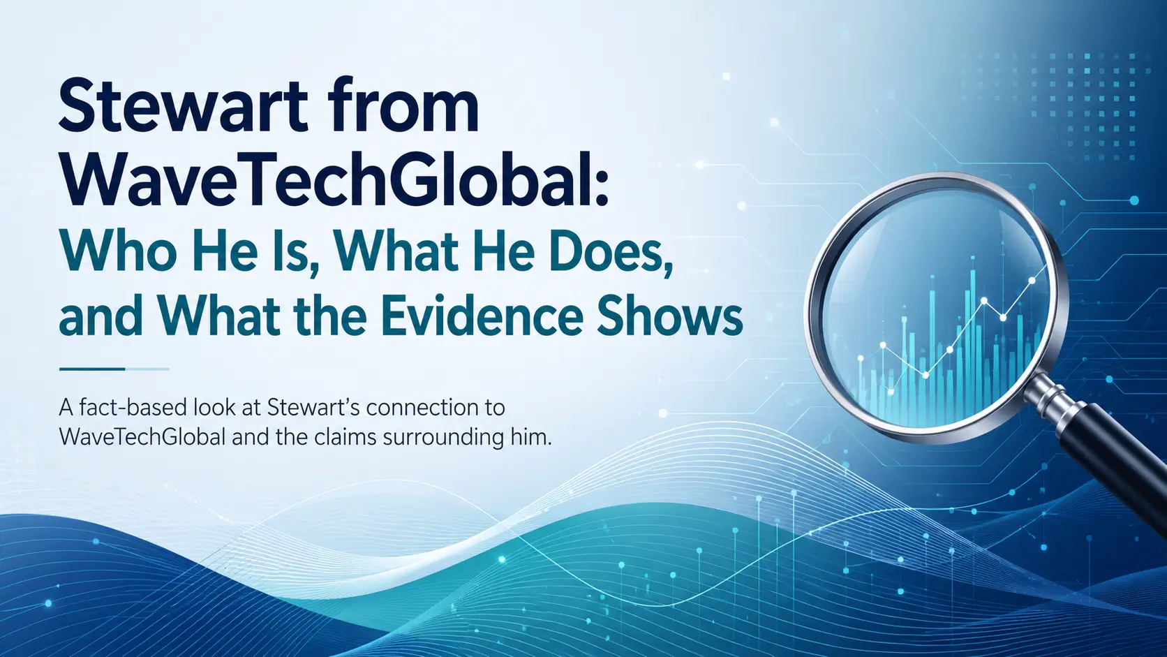Stewart from WaveTechGlobal profile explaining who he is, what he does, and what the available evidence shows.