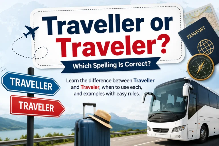 Traveller or traveler spelling difference in American and British English