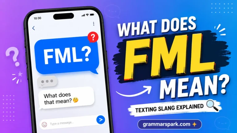 FML Meaning in Text explained with a smartphone chat