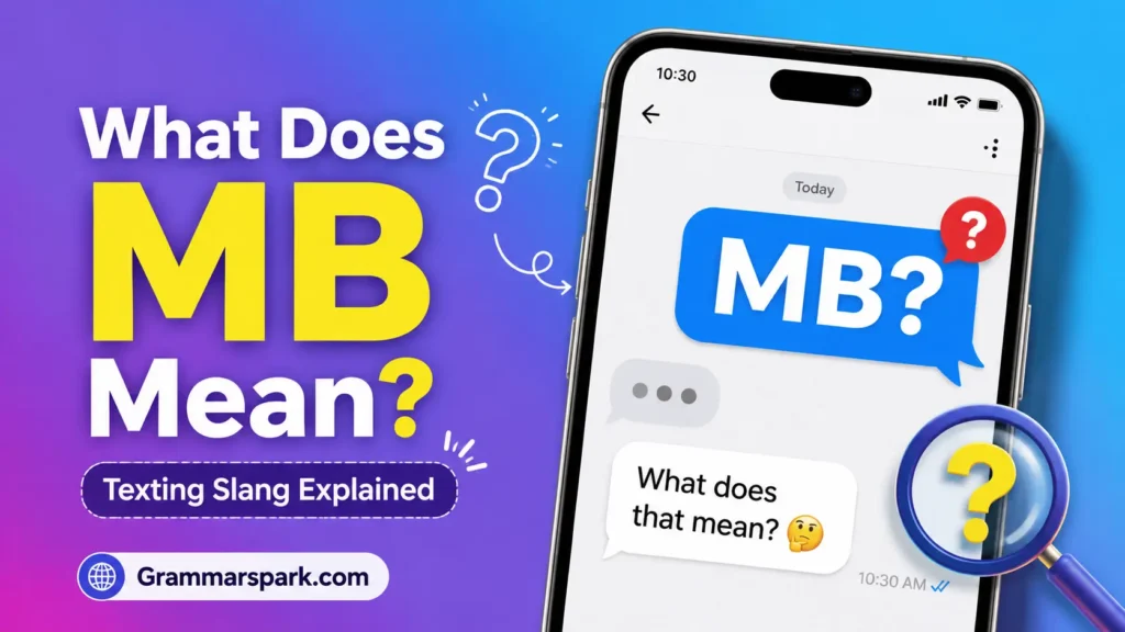 MB Meaning in Text: What Does MB Mean in Texting?