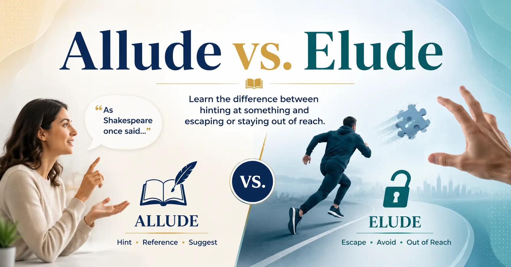 Allude vs Elude difference with meanings and examples