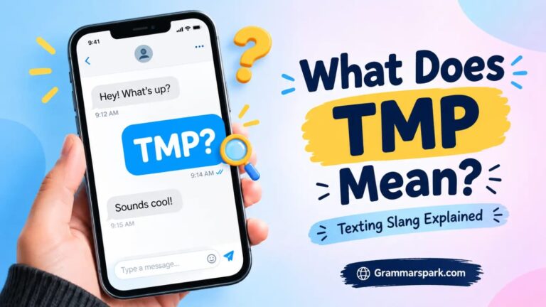 TMP meaning in text and texting slang explained
