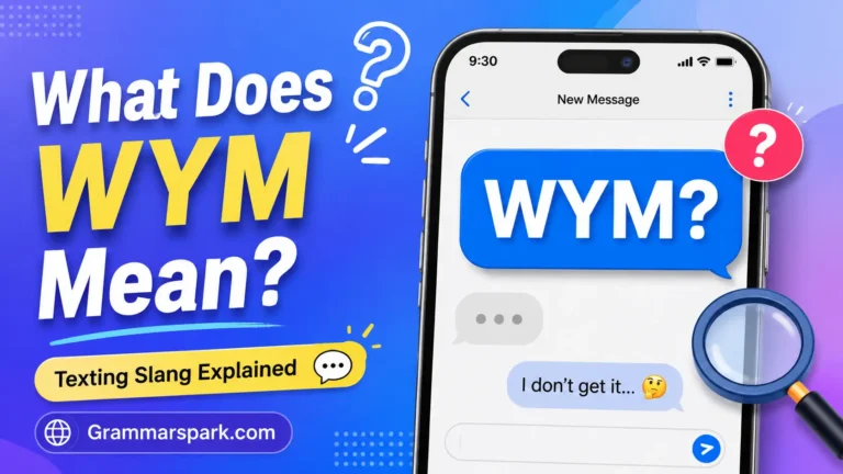 WYM meaning in text explained with a smartphone texting conversation